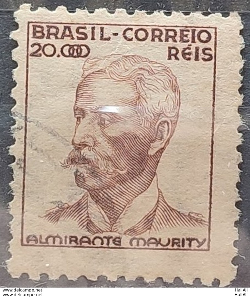 Brazil Regular Stamp Cod RHM 397 Maurity Militar 20000 Reis Filigree O 1942 Circulated 3 - Oblitérés