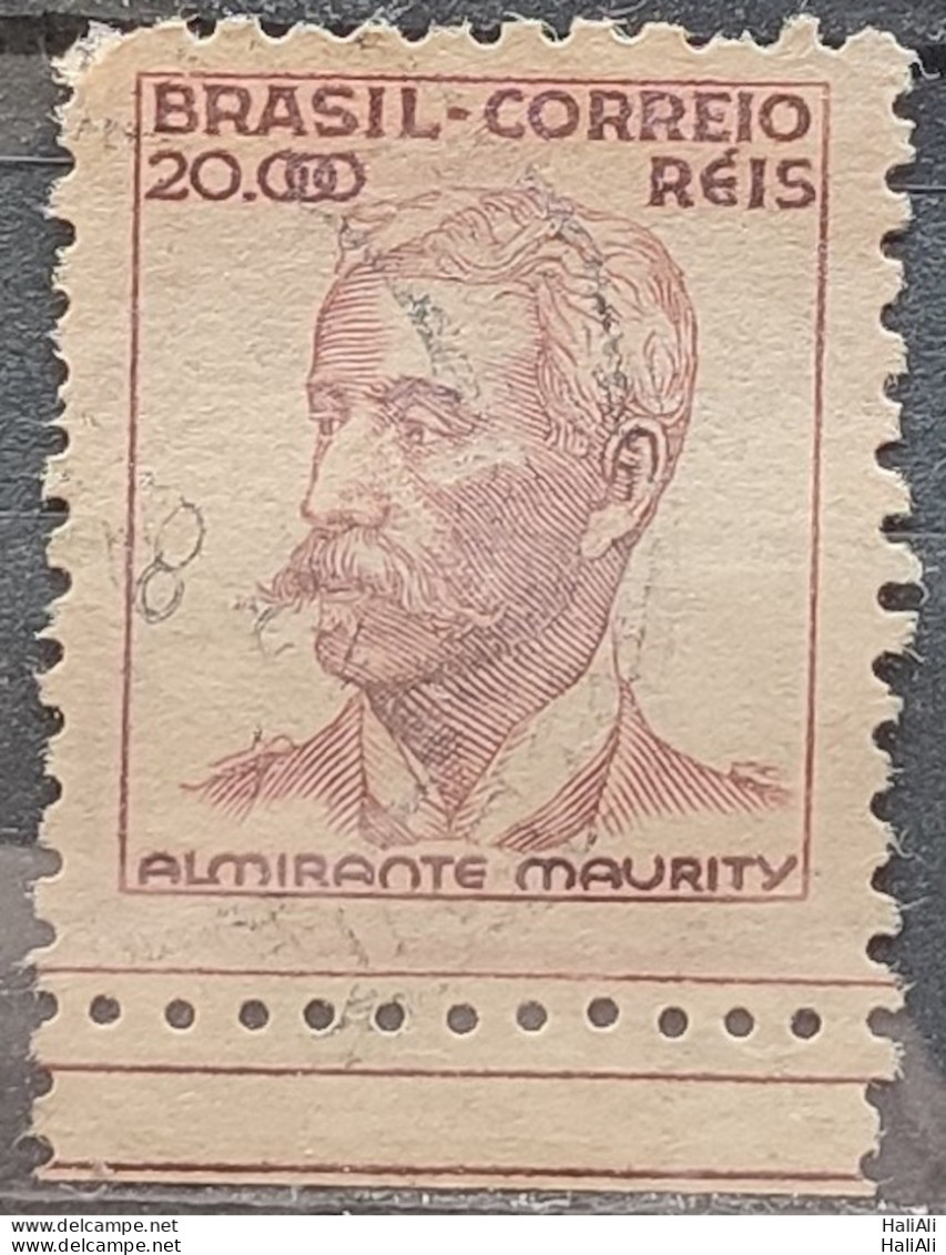 Brazil Regular Stamp Cod RHM 397 Maurity Militar 20000 Reis Filigree O 1942 Circulated 20 - Usati