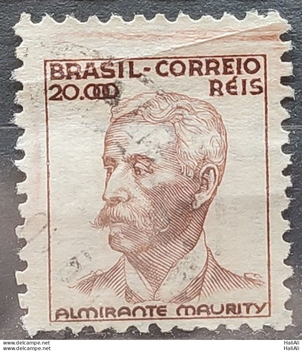 Brazil Regular Stamp Cod RHM 397 Maurity Militar 20000 Reis Filigree O 1942 Circulated 14 - Oblitérés