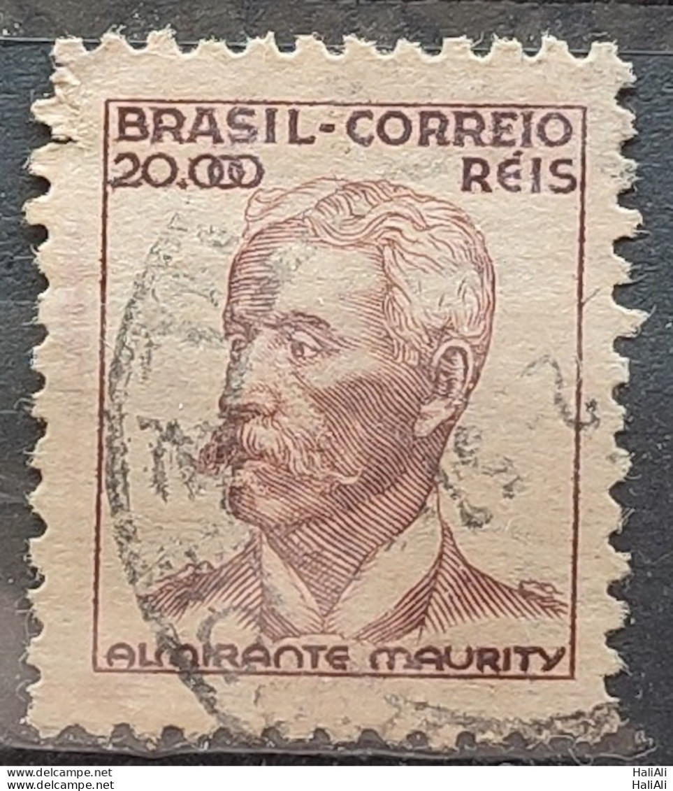 Brazil Regular Stamp Cod RHM 397 Maurity Militar 20000 Reis Filigree O 1942 Circulated 18 - Gebruikt