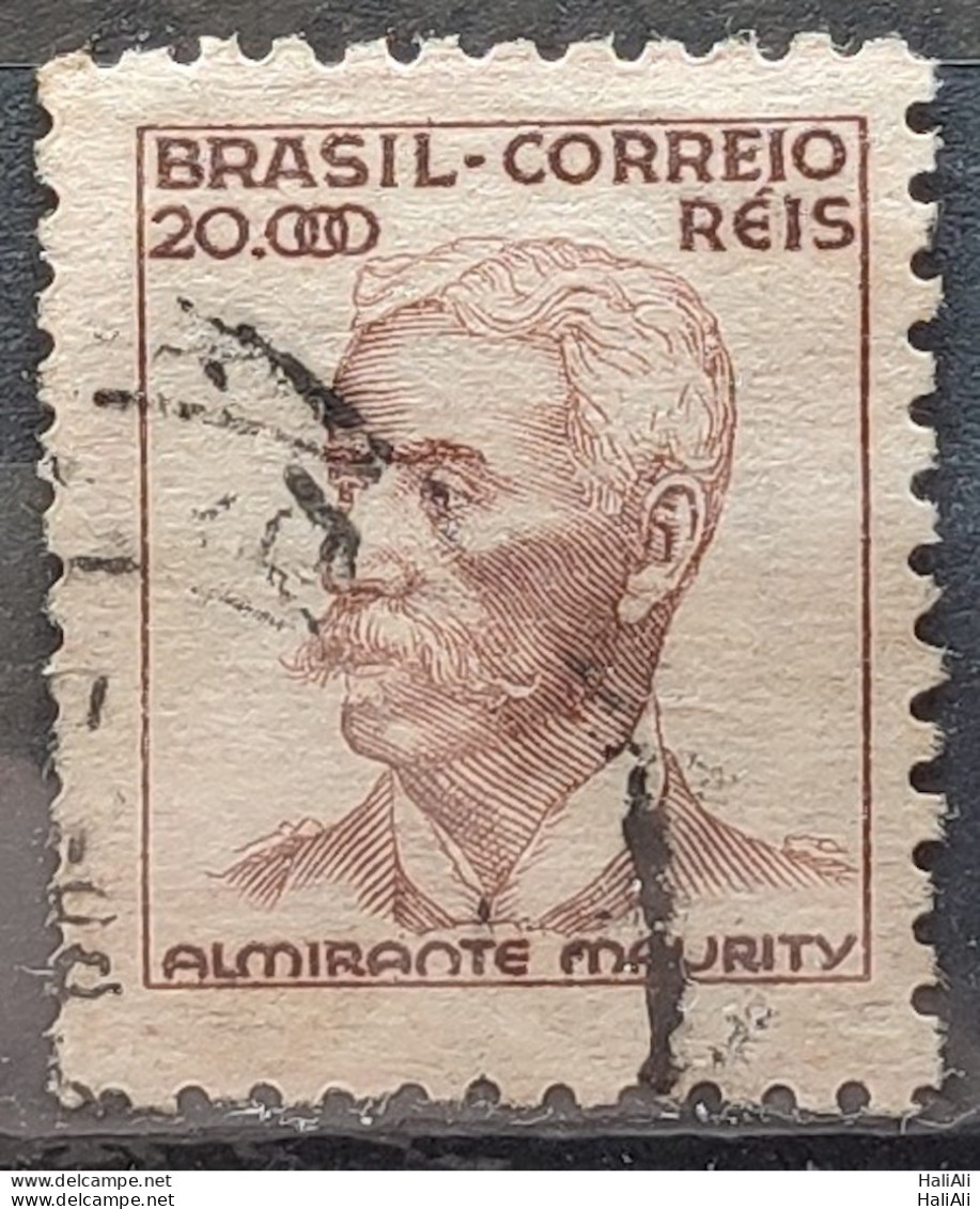 Brazil Regular Stamp Cod RHM 397 Maurity Militar 20000 Reis Filigree O 1942 Circulated 19 - Gebraucht