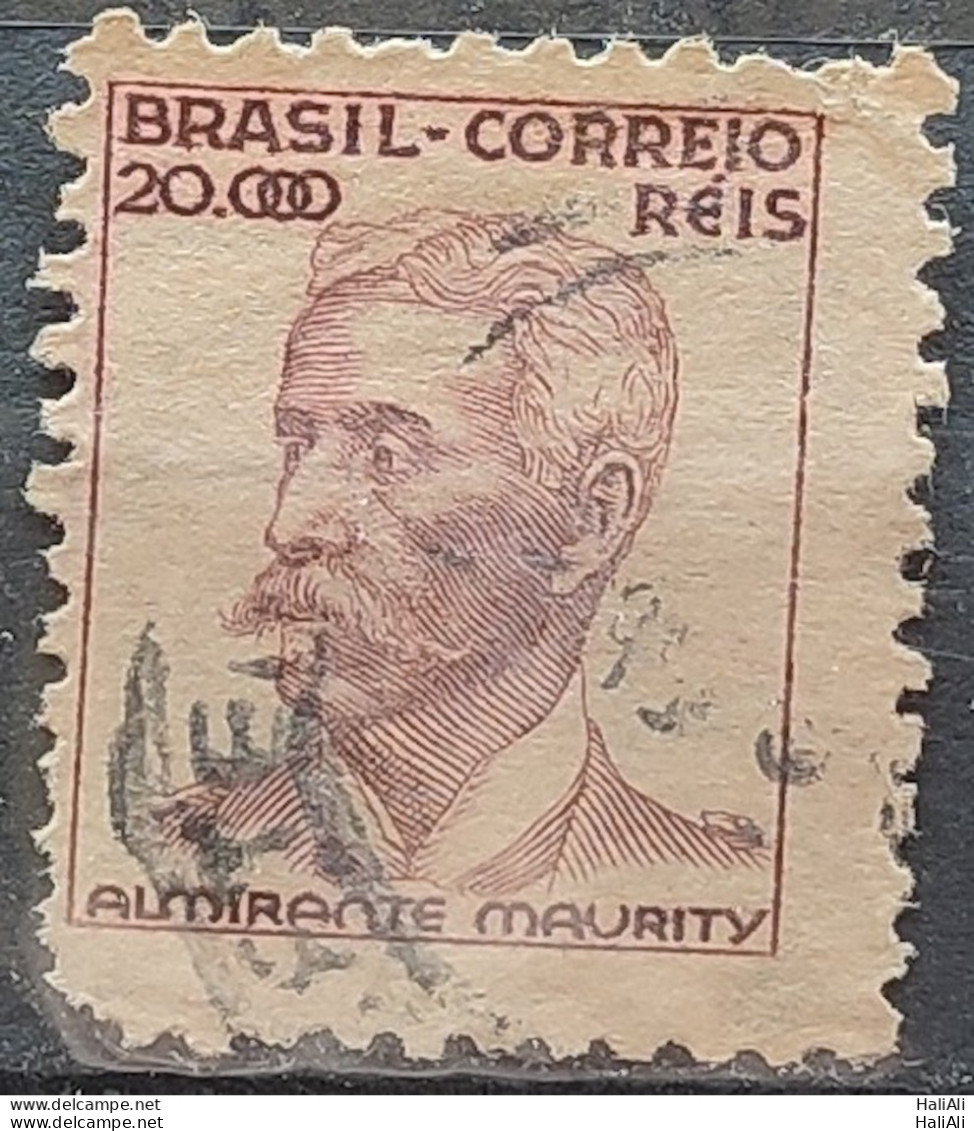 Brazil Regular Stamp Cod RHM 397 Maurity Militar 20000 Reis Filigree O 1942 Circulated 17 - Gebraucht