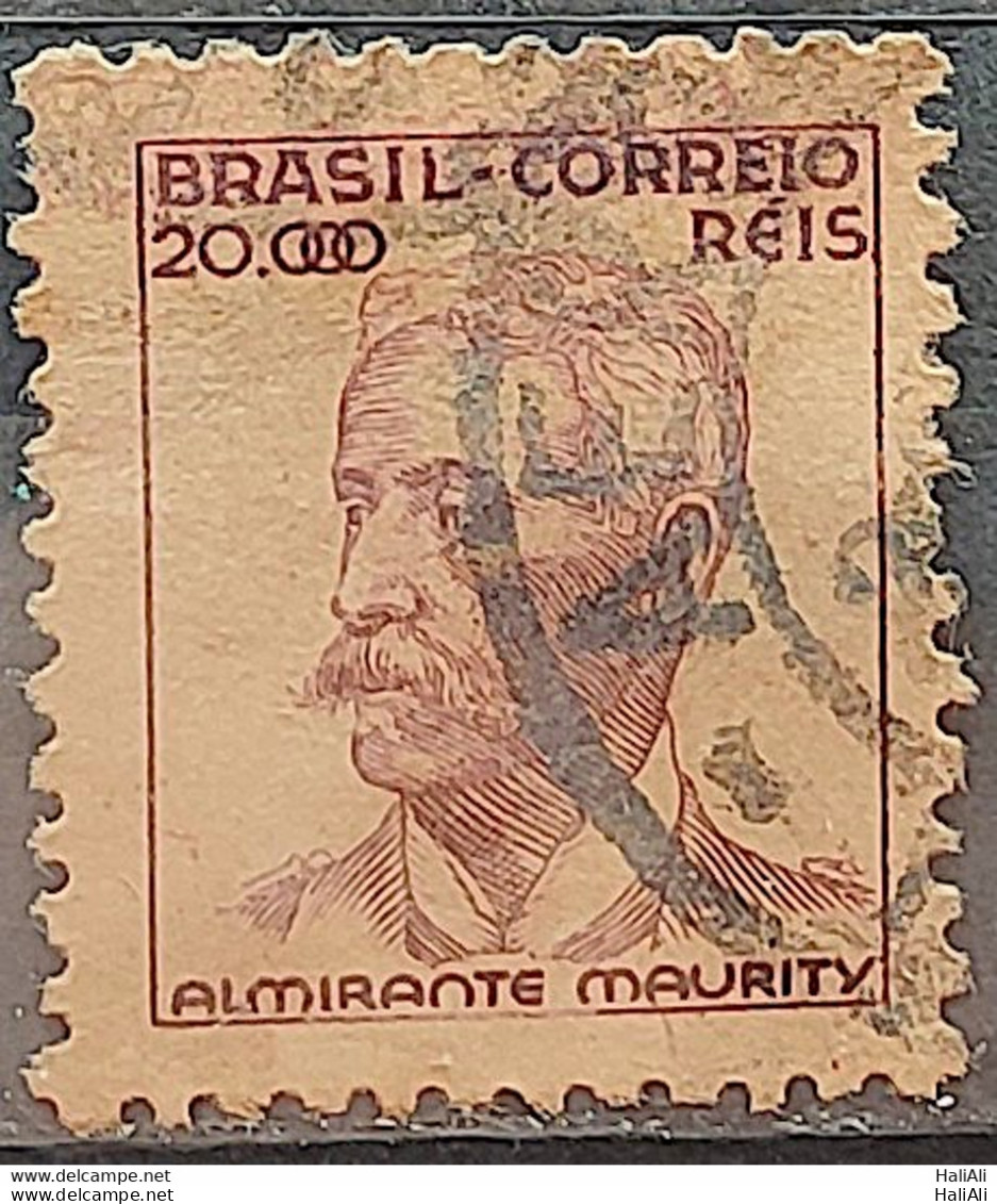 Brazil Regular Stamp Cod RHM 368A Granddaughter Admiral Maurity Militar 20000 Reis Filigree P 1941 Circulated 1 - Gebraucht