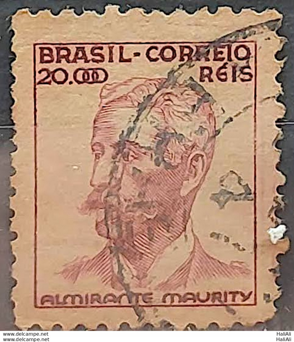Brazil Regular Stamp Cod RHM 368 Granddaughter Admiral Maurity Militar 20000 Reis Filigree P 1941 Circulated 1 - Usati