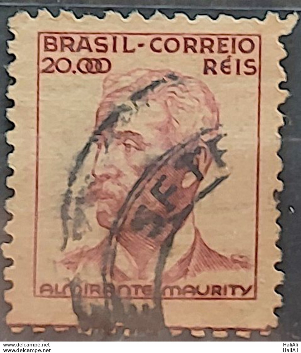 Brazil Regular Stamp Cod RHM 368 Granddaughter Admiral Maurity Militar 20000 Reis Filigree P 1941 Circulated 3 - Gebraucht