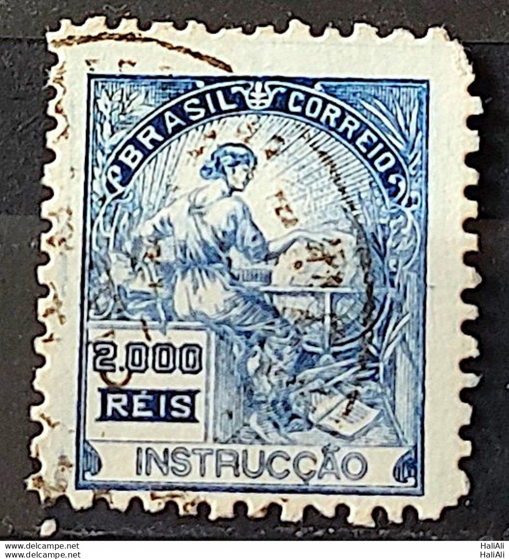 Brazil Regular Stamp Cod RHM 294Es Grandpa Instruction 2000 Reis No Filigree L Dent 11 12 1934 Circulated 4 - Usati