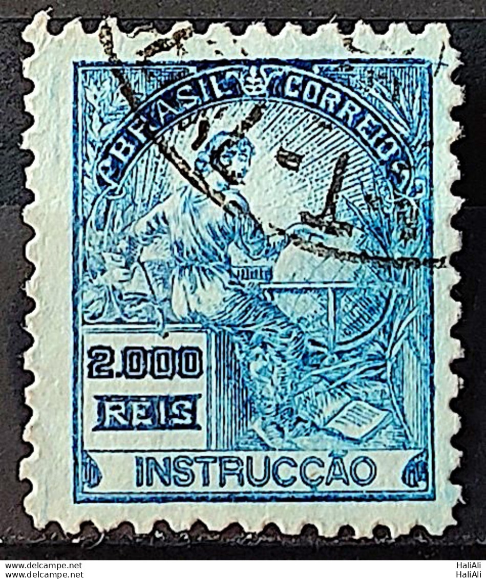 Brazil Regular Stamp Cod RHM 294Es Grandpa Instruction 2000 Reis No Filigree L Dent 11 12 1934 Circulated 5 - Usados