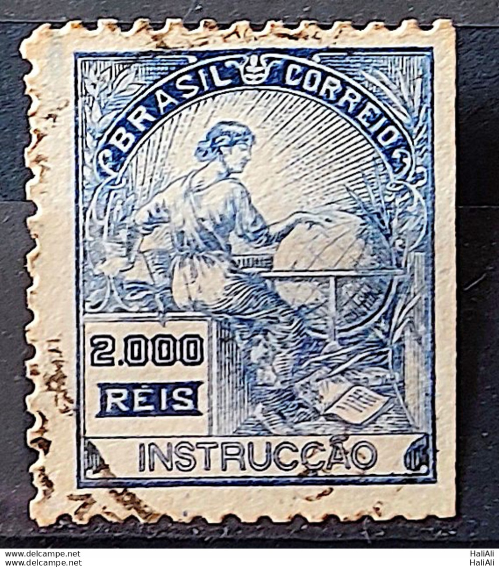 Brazil Regular Stamp Cod RHM 294Es Grandpa Instruction 2000 Reis No Filigree L Dent 11 12 1934 Circulated 28 - Used Stamps