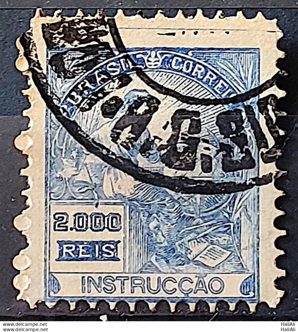 Brazil Regular Stamp Cod RHM 294Es Grandpa Instruction 2000 Reis No Filigree L Dent 11 12 1934 Circulated 26 Displaced P - Usati