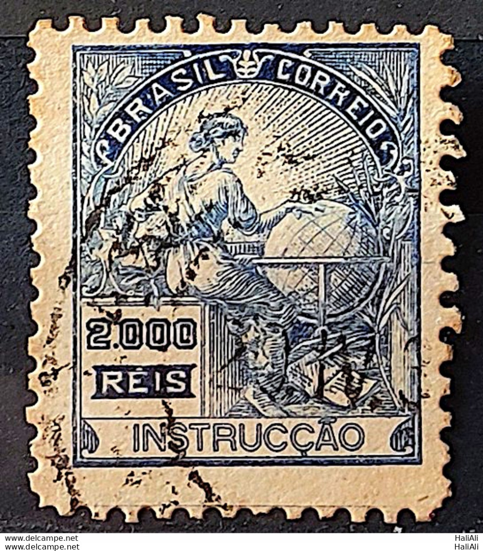 Brazil Regular Stamp Cod RHM 294Es Grandpa Instruction 2000 Reis No Filigree L Dent 11 12 1934 Circulated 25 - Oblitérés