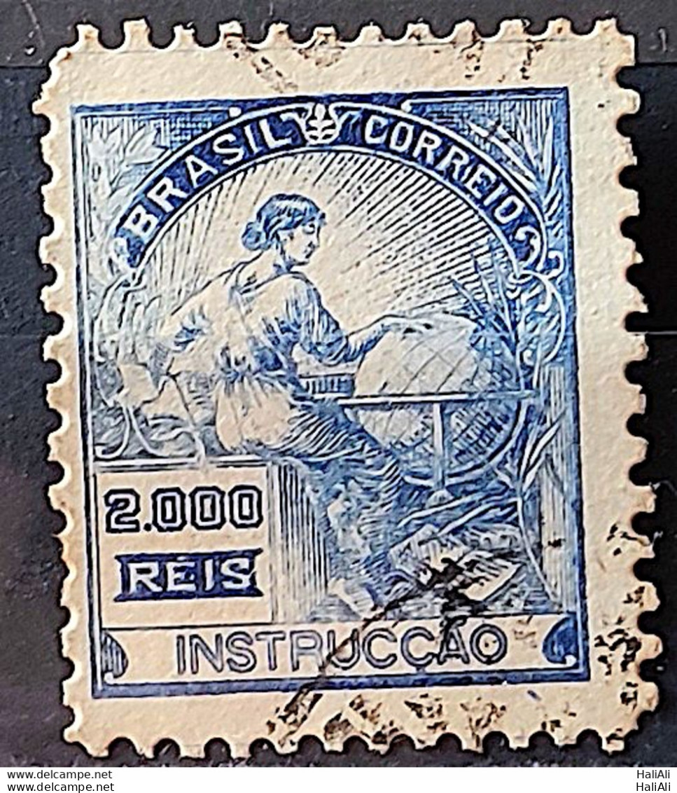 Brazil Regular Stamp Cod RHM 294Es Grandpa Instruction 2000 Reis No Filigree L Dent 11 12 1934 Circulated 19 - Usati