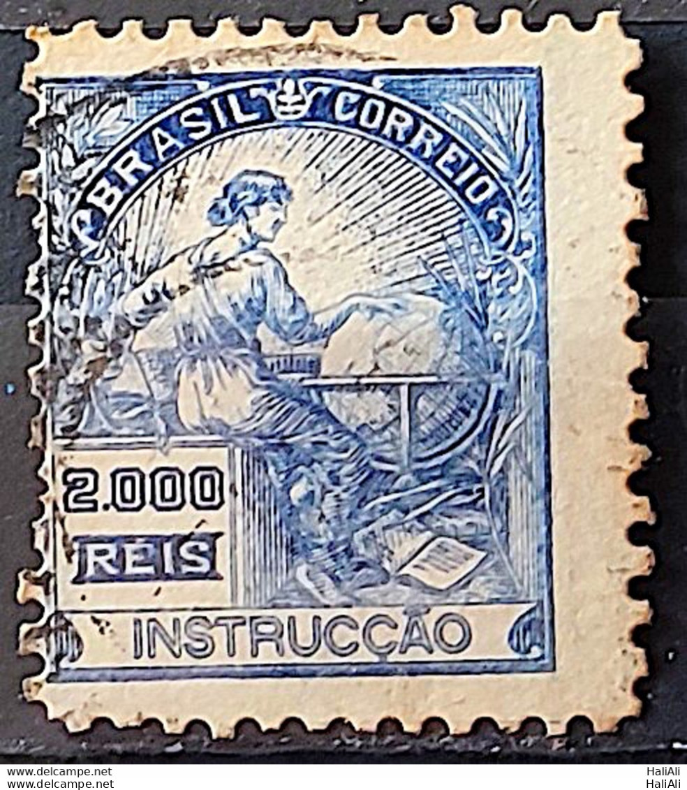 Brazil Regular Stamp Cod RHM 294Es Grandpa Instruction 2000 Reis No Filigree L Dent 11 12 1934 Circulated 13 - Gebruikt