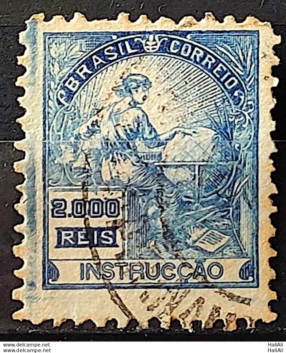 Brazil Regular Stamp Cod RHM 294Es Grandpa Instruction 2000 Reis No Filigree L Dent 11 12 1934 Circulated 17 - Usati