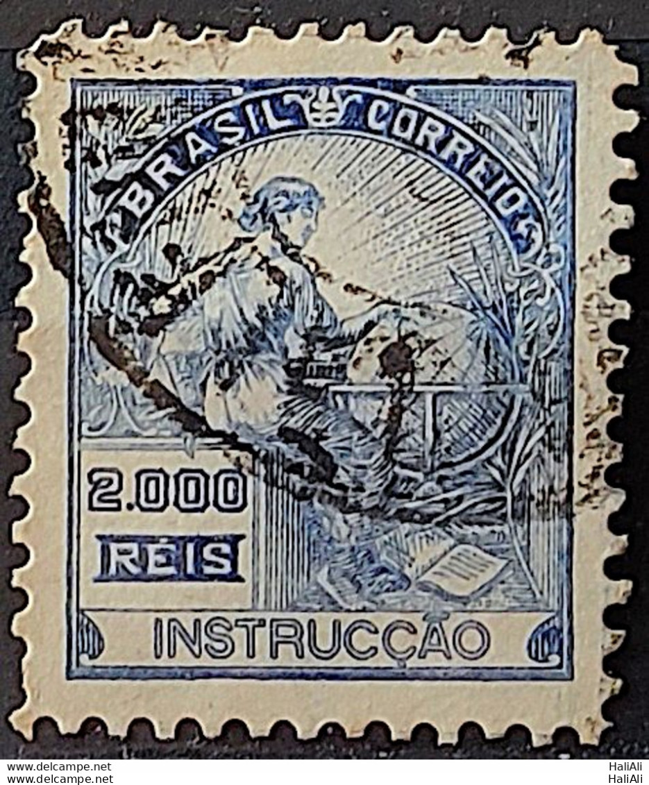 Brazil Regular Stamp Cod RHM 294Es Grandpa Instruction 2000 Reis No Filigree L Dent 11 12 1934 Circulated 12 - Oblitérés