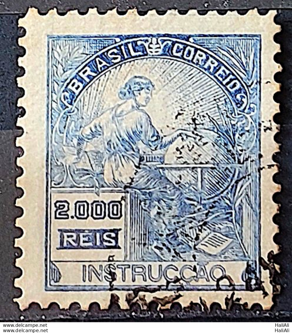 Brazil Regular Stamp Cod RHM 294Es Grandpa Instruction 2000 Reis No Filigree L Dent 11 12 1934 Circulated 14 - Usati