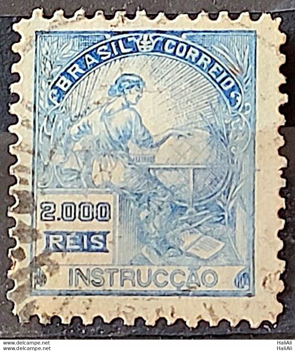 Brazil Regular Stamp Cod RHM 294Es Grandpa Instruction 2000 Reis No Filigree L Dent 11 12 1934 Circulated 10 - Oblitérés