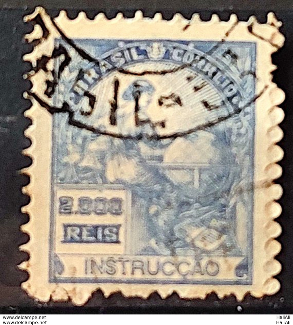 Brazil Regular Stamp Cod RHM 294 Grandpa Instruction 2000 Reis Filigree L 1934 Circulated 5 - Used Stamps