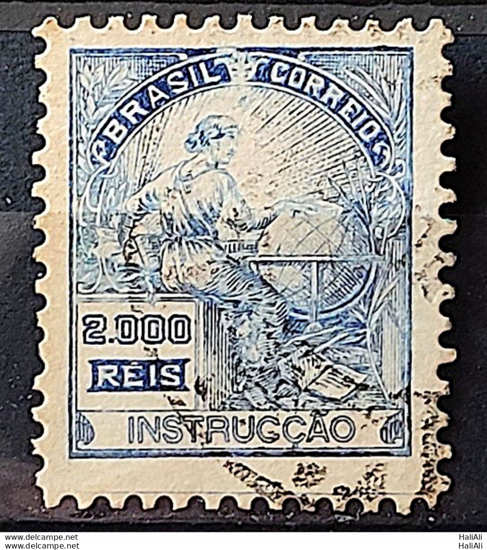 Brazil Regular Stamp Cod RHM 294 Grandpa Instruction 2000 Reis Filigree L 1934 Circulated 24 - Used Stamps