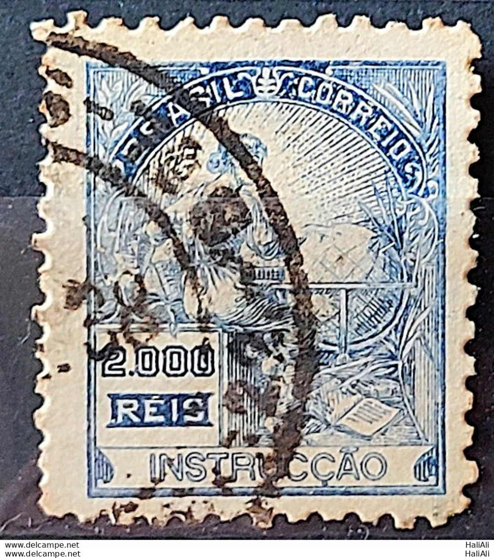 Brazil Regular Stamp Cod RHM 294 Grandpa Instruction 2000 Reis Filigree L 1934 Circulated 16 - Used Stamps