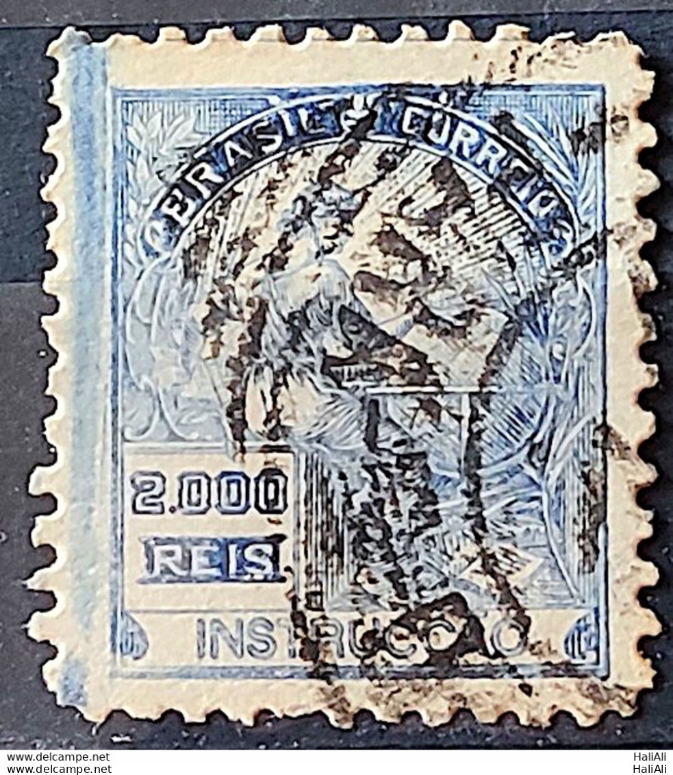 Brazil Regular Stamp Cod RHM 294 Grandpa Instruction 2000 Reis Filigree L 1934 Circulated 10 - Usati
