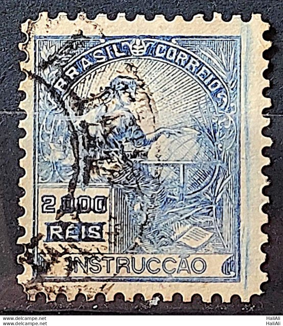 Brazil Regular Stamp Cod RHM 294 Grandpa Instruction 2000 Reis Filigree L 1934 Circulated 12 - Oblitérés