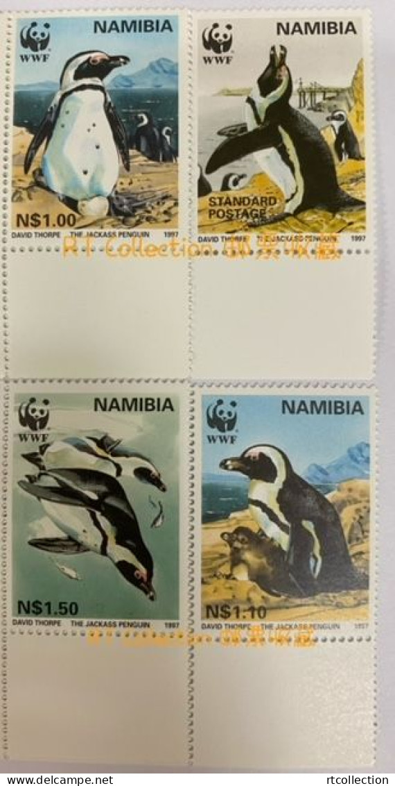 Namibia 1997 Endangered Species Jackass Penguin Birds Antarctic Animals Fauna Bird Penguins Polar Stamps MNH - Namibia (1990- ...)