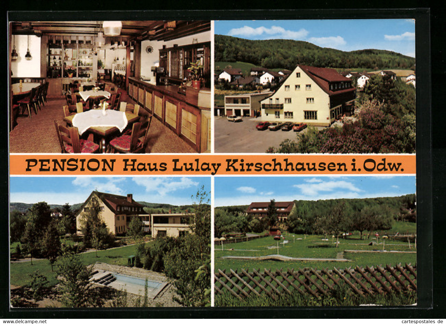 AK Kirschhausen /Odenwald, Pension Haus Lulay Mit Minigolf  - Odenwald