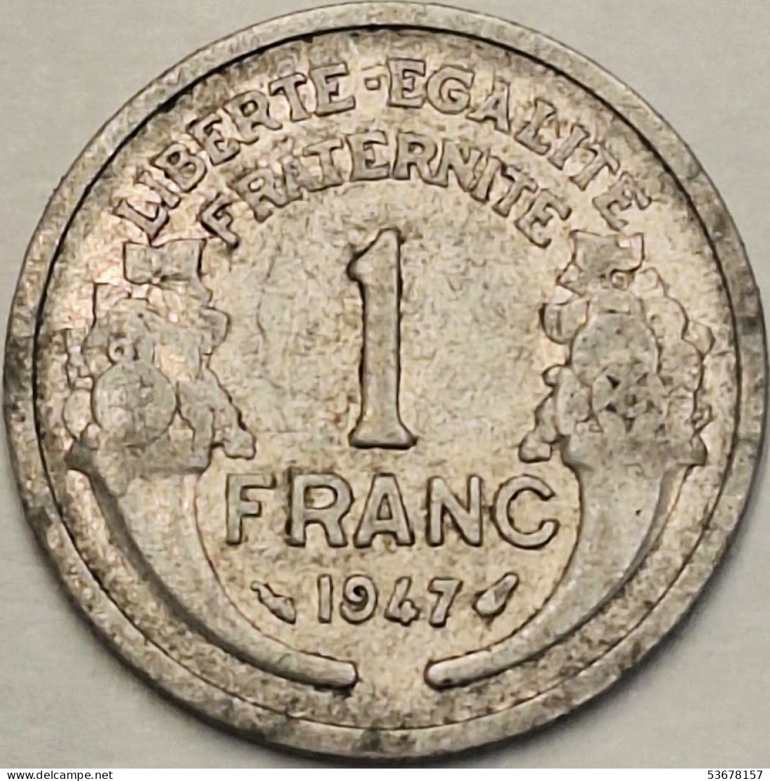 France - Franc 1947, KM# 885a.1 (#4084) - 1 Franc