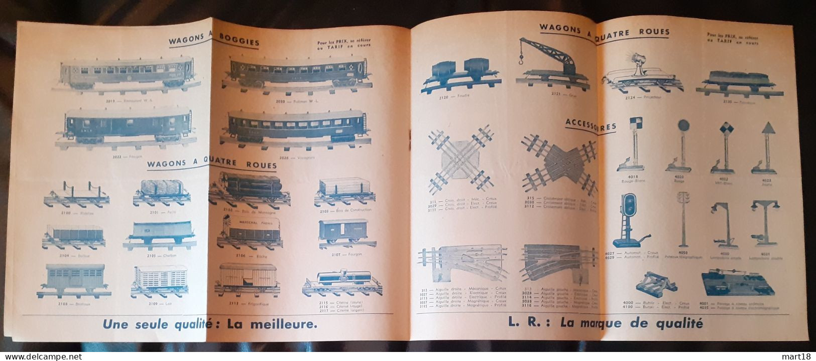 Pub Jouet - L.R. - Trains, Wagons - Années 1950 - - Giocattoli Antichi