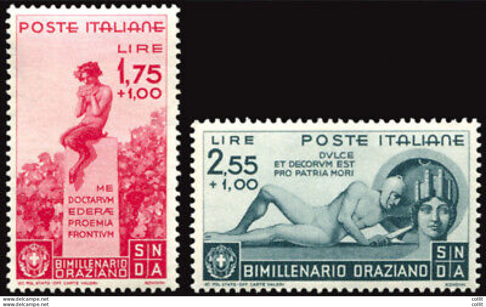 Orazio N. 398/405 + P.A. N. 95/99 Serie Completa Di Qualità Lusso - Mint/hinged