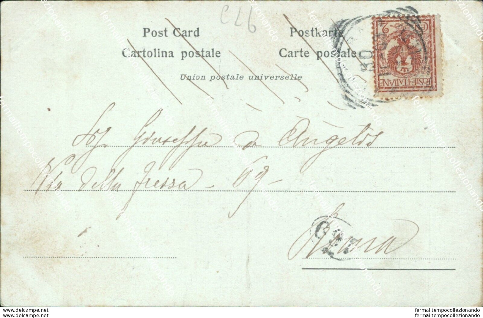 Cl6 Cartolina  Pescara Citta' Via De Bastioni 1903 Abruzzo - Pescara