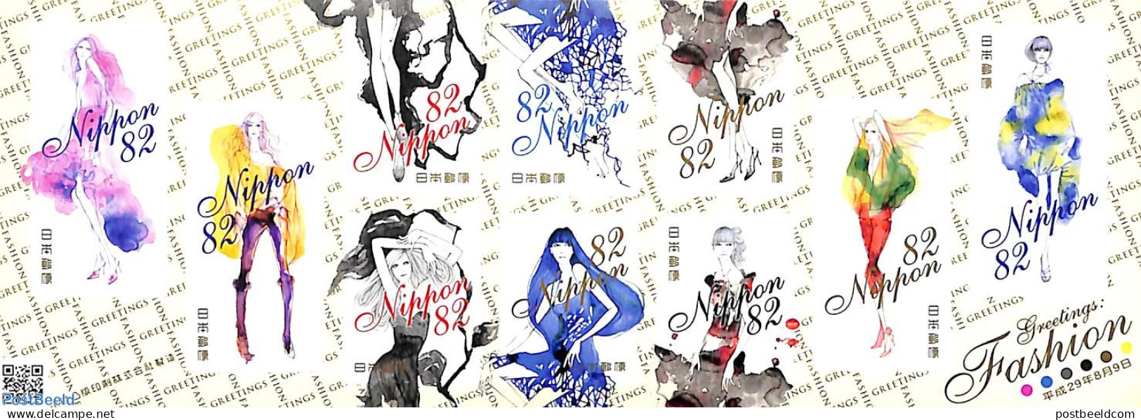 Japan 2017 Fashion 10v M/s S-a, Mint NH, Art - Fashion - Unused Stamps