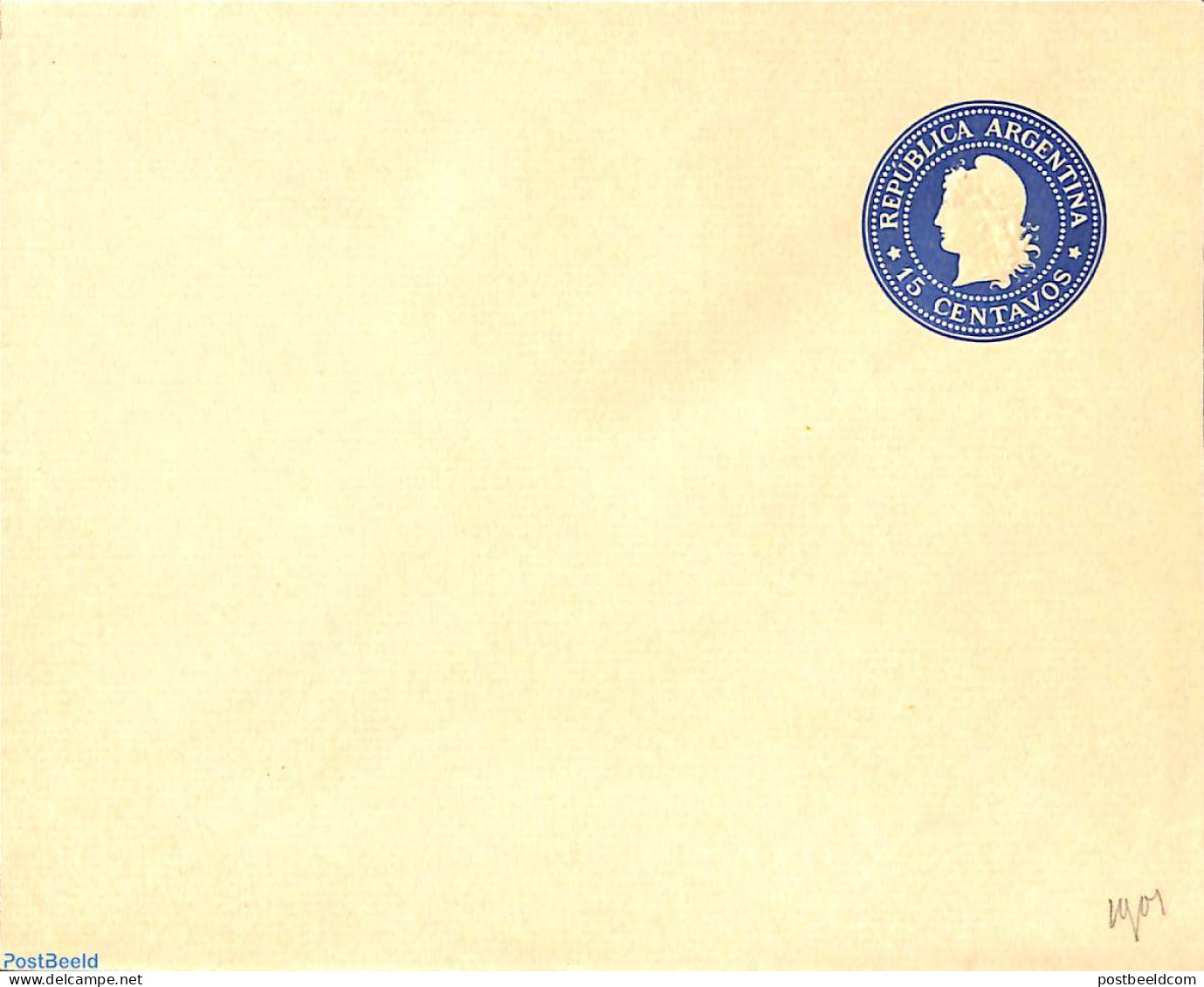 Argentina 1901 Envelope 15c, Unused Postal Stationary - Lettres & Documents