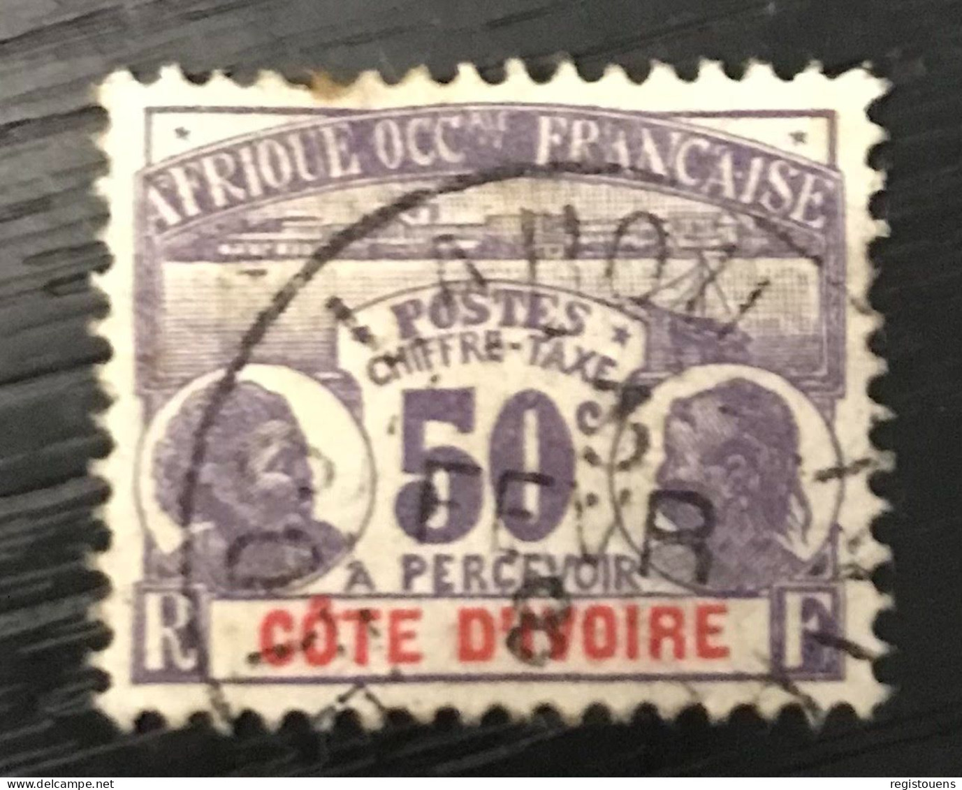 Timbre Taxe Oblitéré Côte D' Ivoire 1906 - Used Stamps