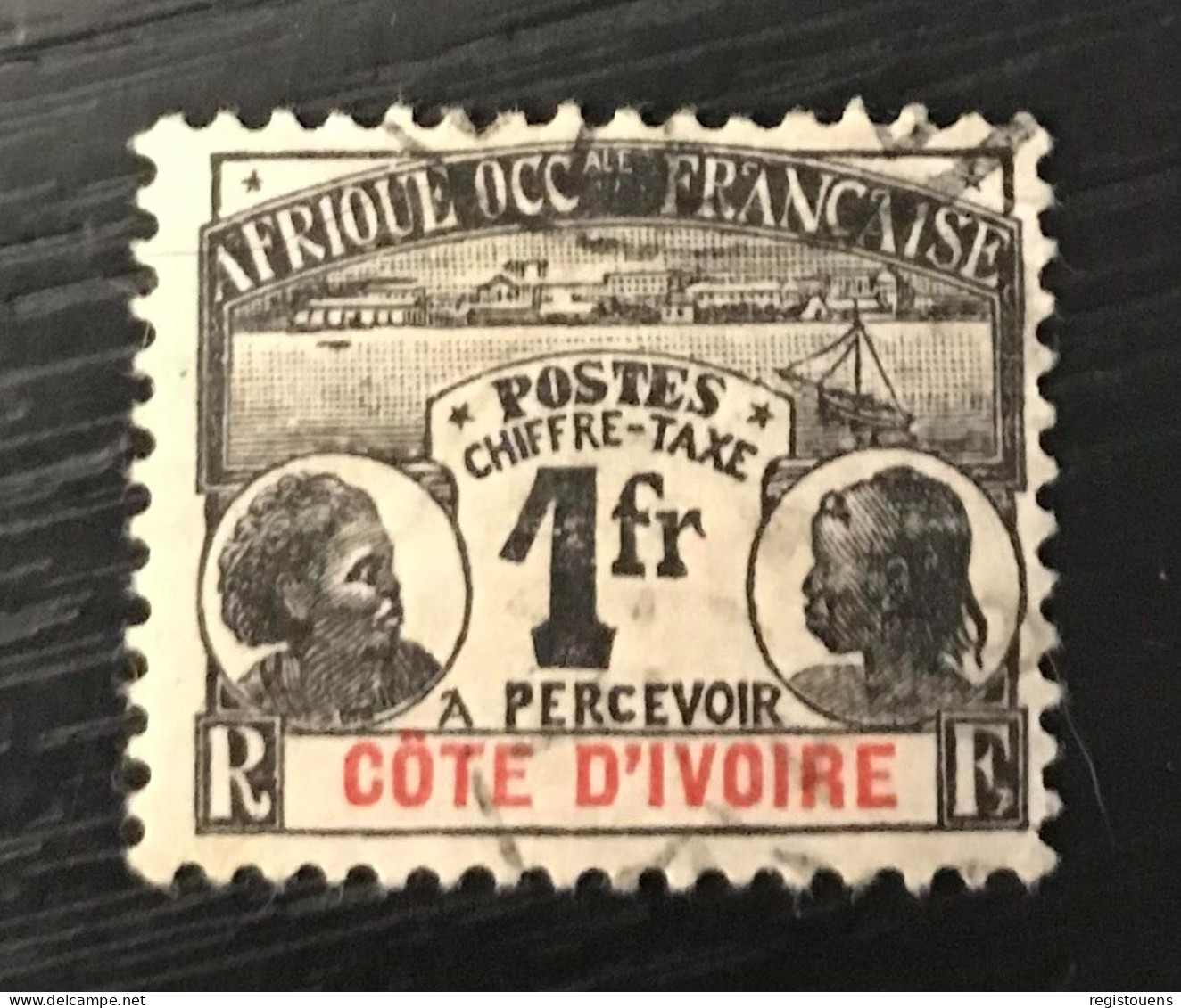 Timbre Taxe Oblitéré Côte D' Ivoire 1906 - Used Stamps