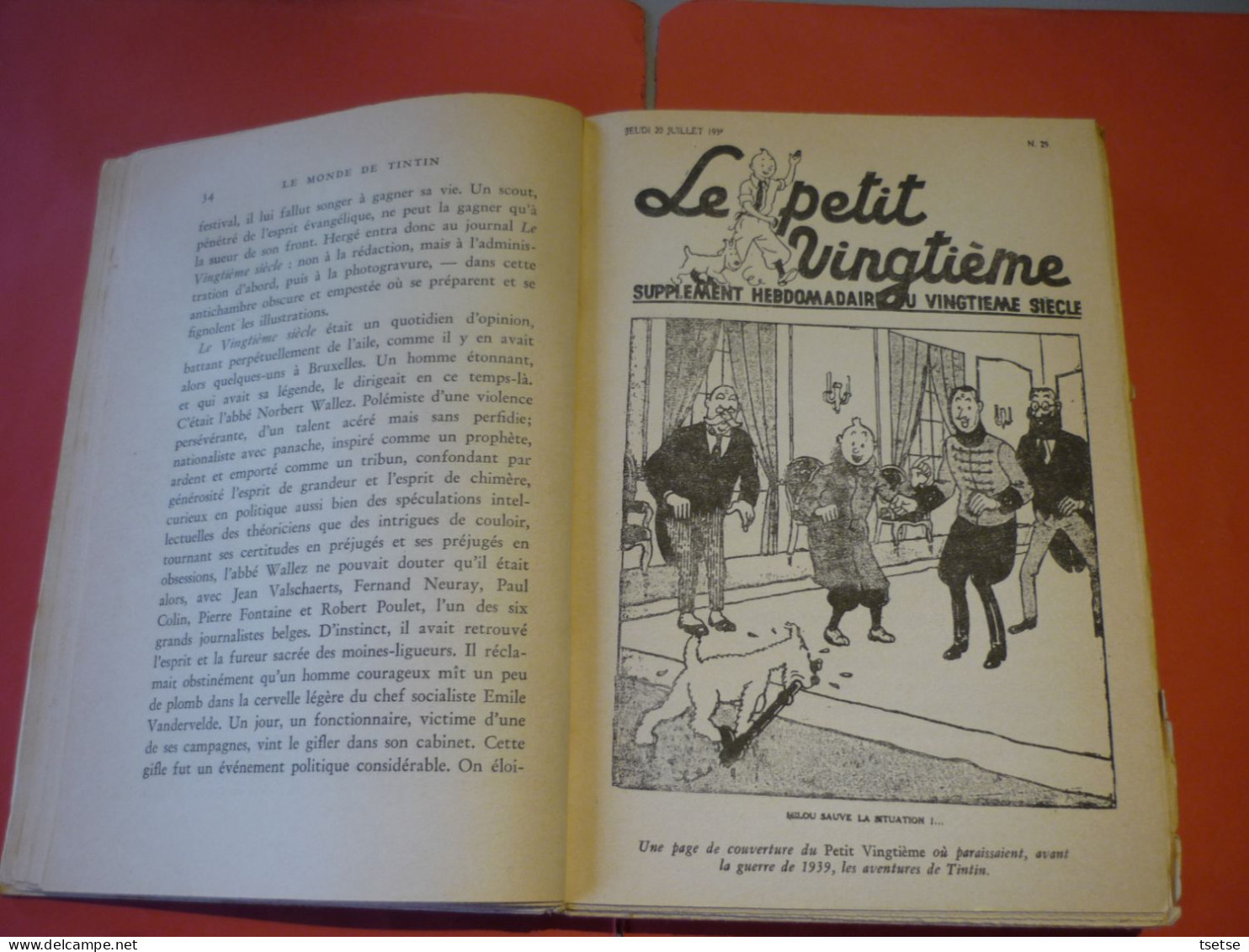 Hergé – Pol Vandromme – Le Monde De Tintin – Gallimard – 1959 / Rare , épuisé - Hergé