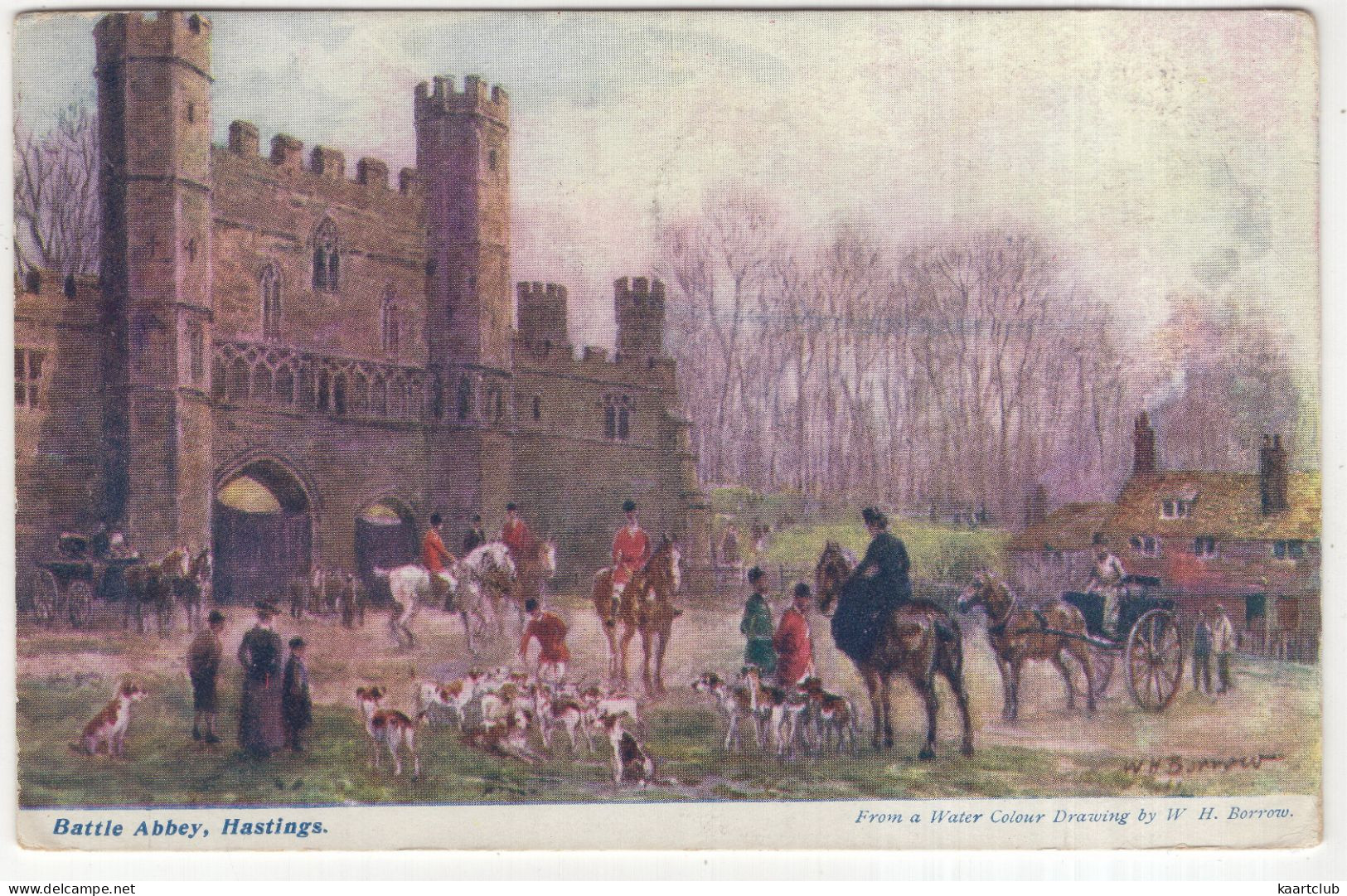 Battle Abbey, Hastings. - (England) - 1906 - Hunting Scene - Hastings