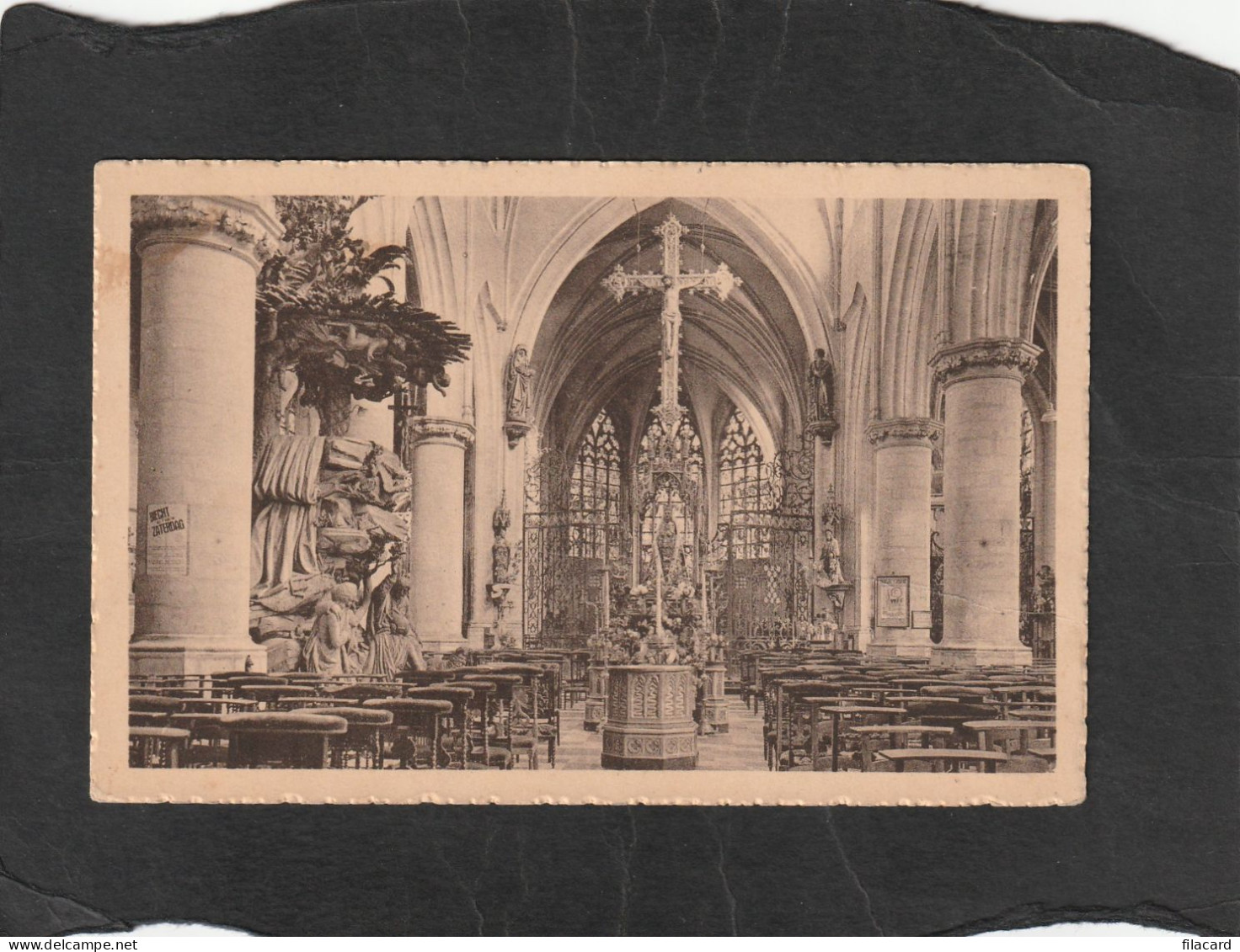 128230           Belgio,      Alsemberg,   Interieur  De L"Eglise  Ducale,    NV - Beersel