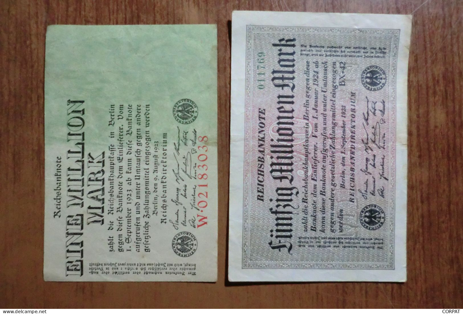 Germany lot of old banknotes like the photos shown (8 photos)