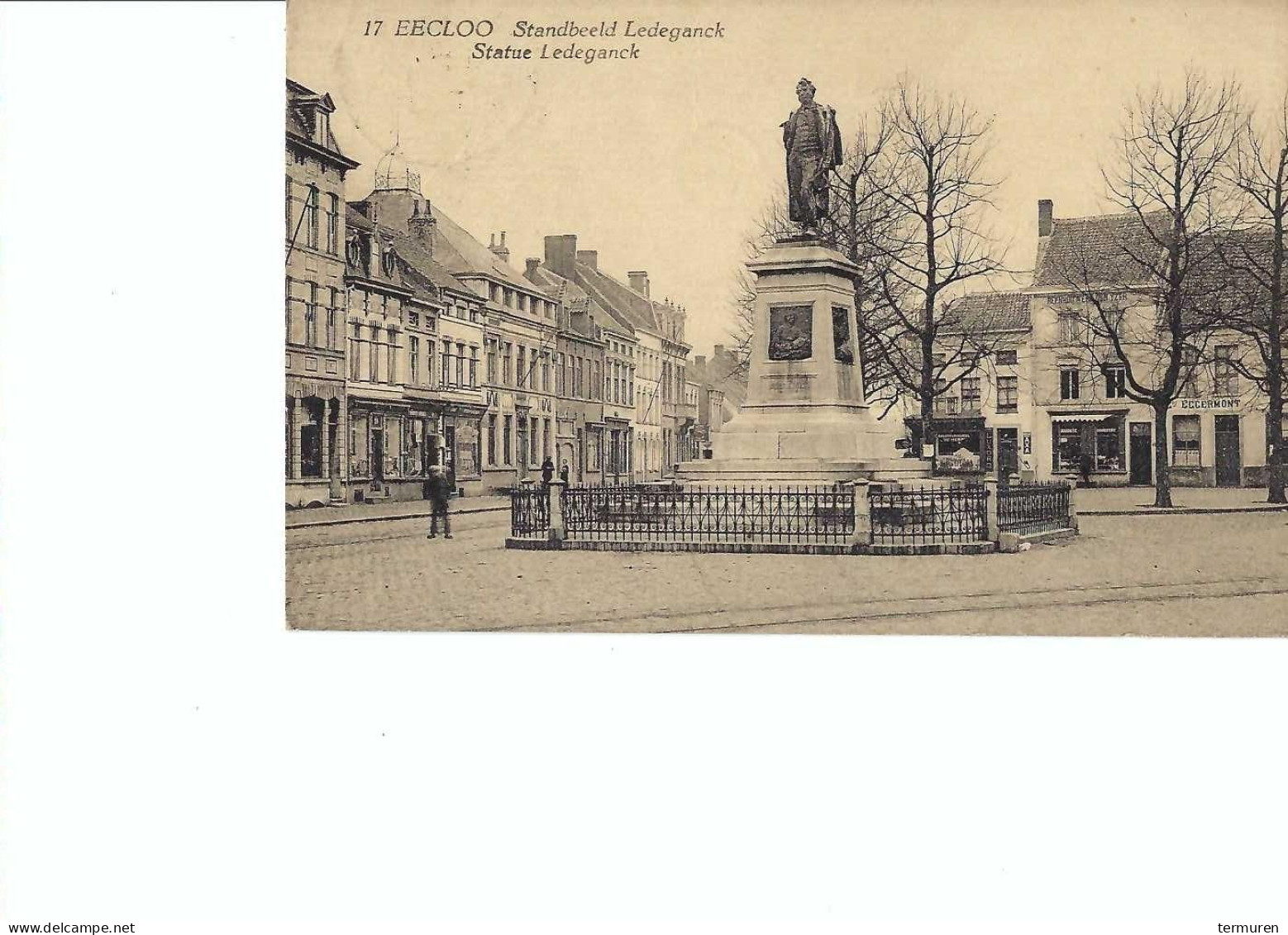 Eeklo : Standbeeld Ledeganck Verstuurd 1925 - Eeklo