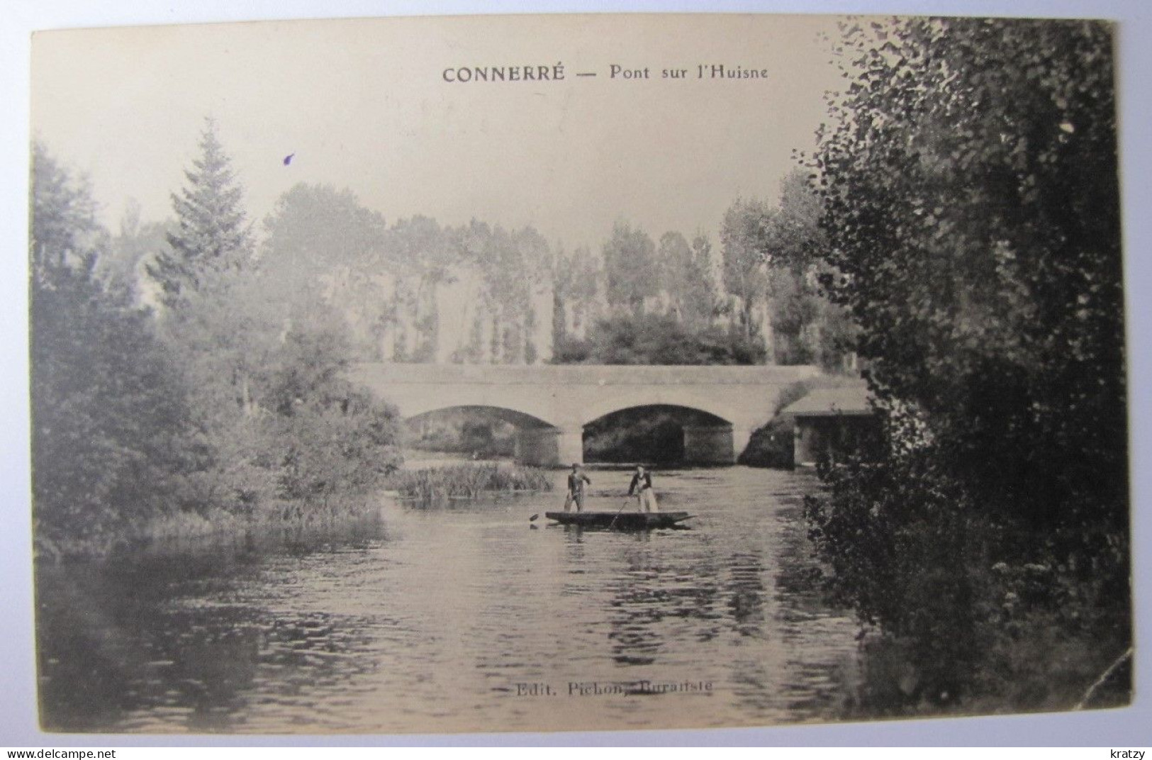 FRANCE - SARTHE - CONNERRE - Pont Sur L'Huisne - 1916 - Connerre