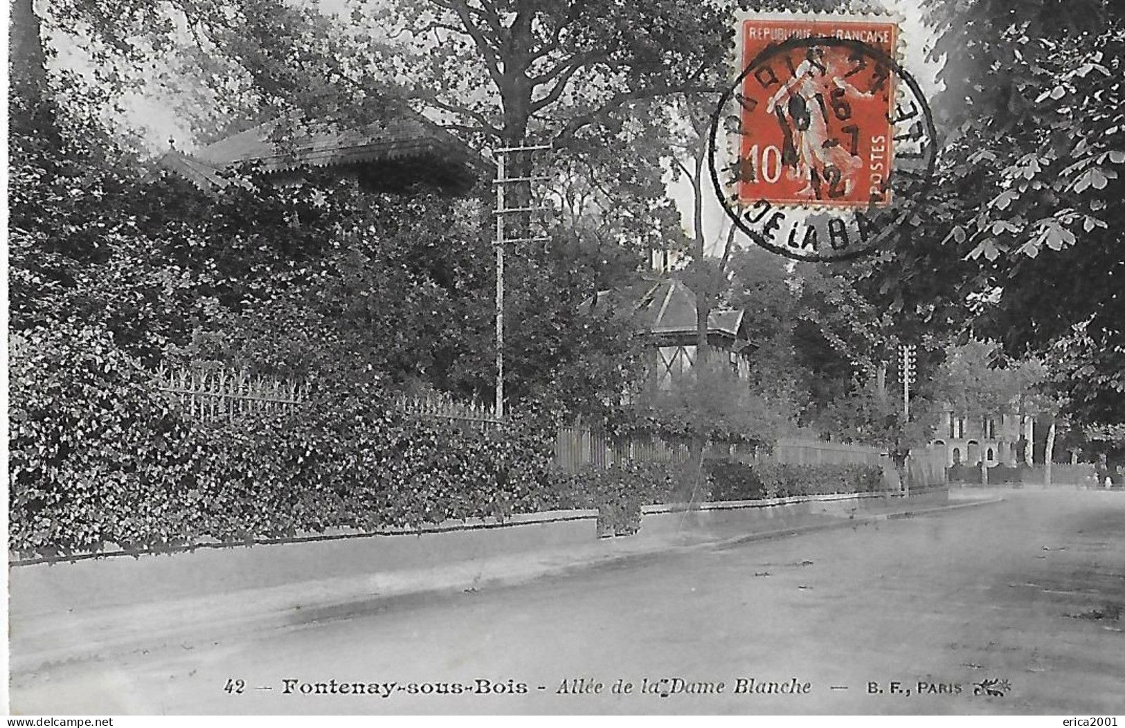 Fontenay Sous Bois. L'Allée De La Dame Blanche. - Fontenay Sous Bois