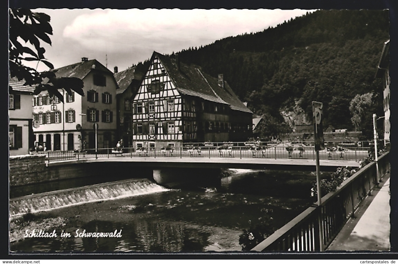AK Schiltach / Schwarzwald, Flusspartie Mit Brücke  - Schiltach