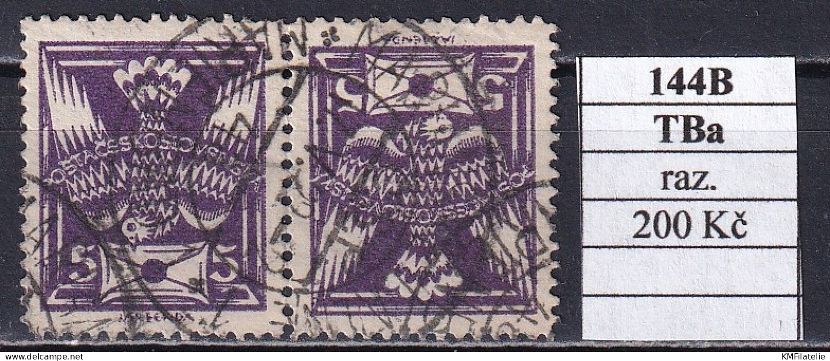 Czechoslovakia Pofis 144B TBa Used - Used Stamps