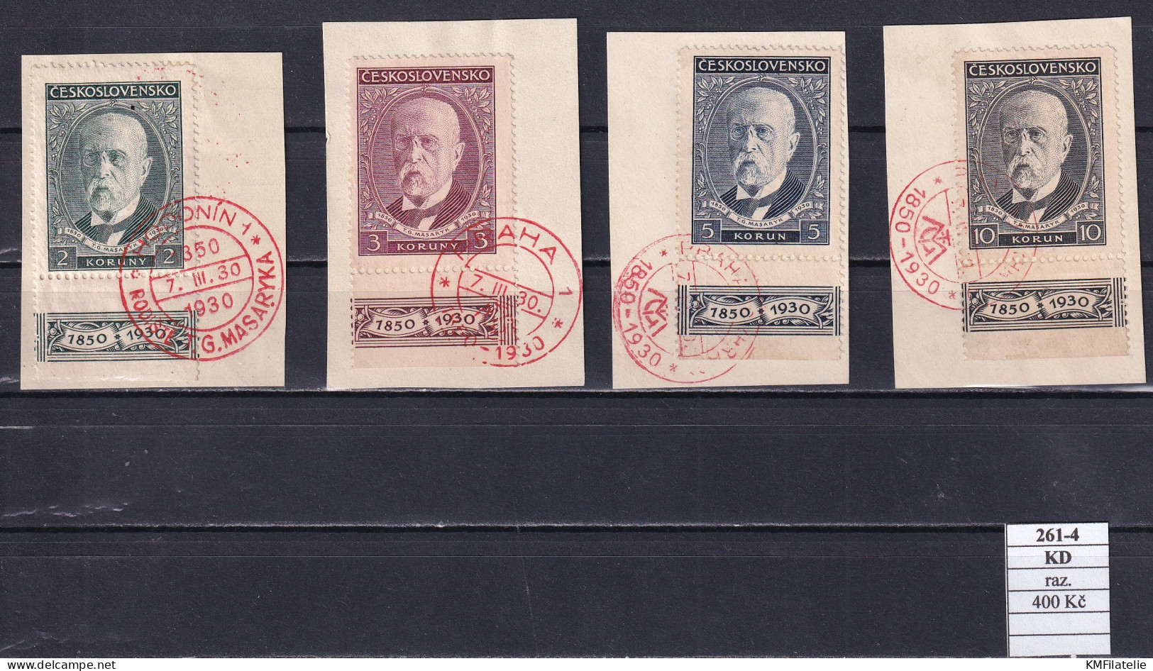 Czechoslovakia Pofis 261-4 KD Used - Used Stamps