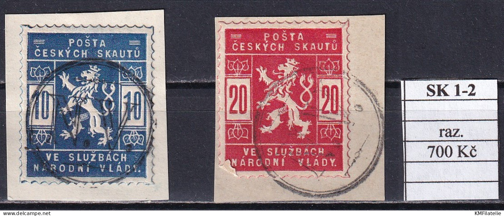 Czechoslovakia Pofis SK 1-2 Used - Oblitérés