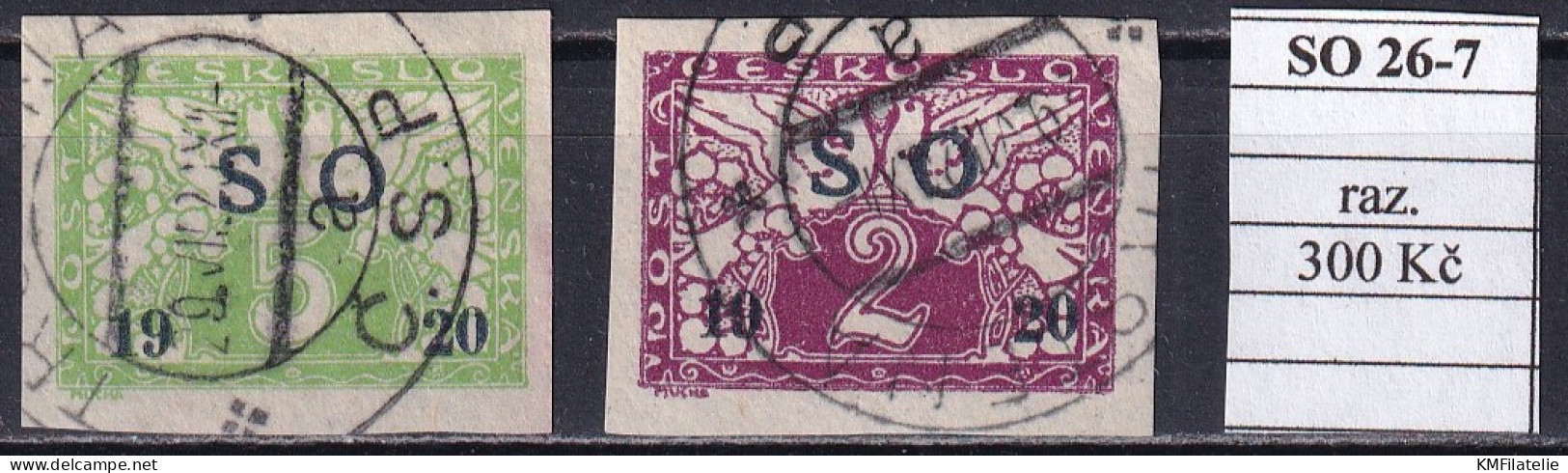 Czechoslovakia Pofis SO 26-7 Used - Used Stamps