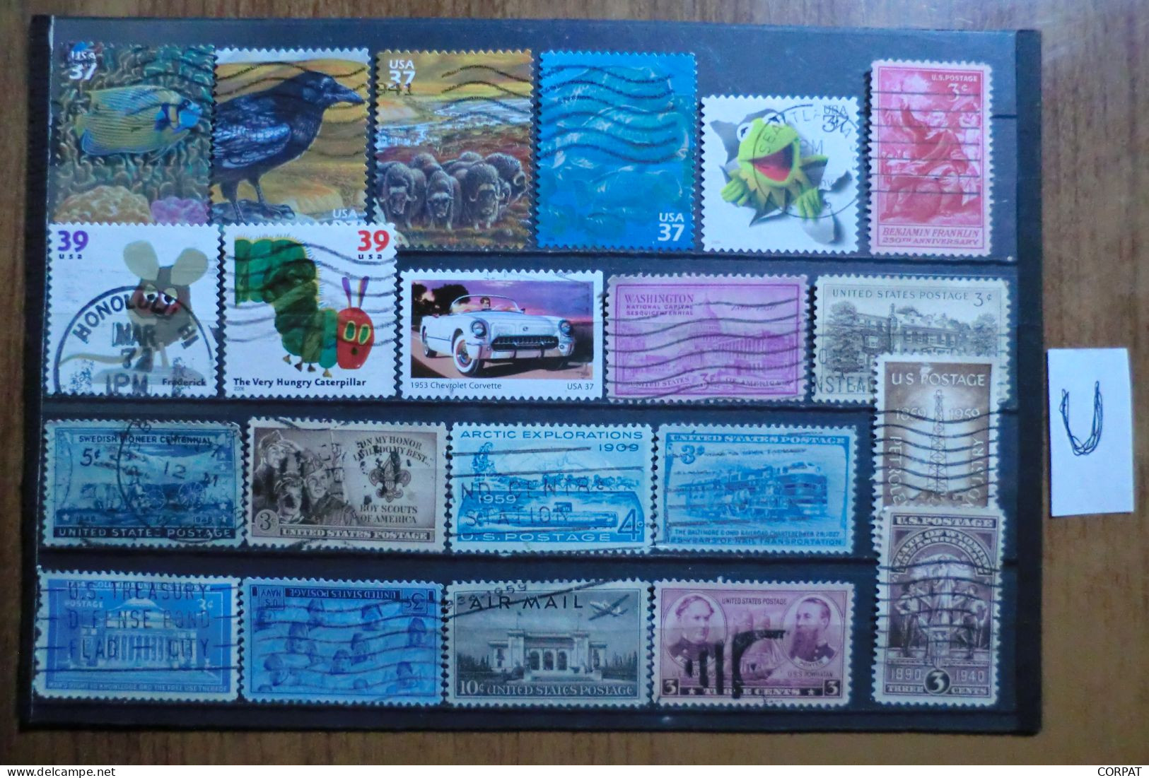 USA : Lotto di francobolli usati (7 photos)