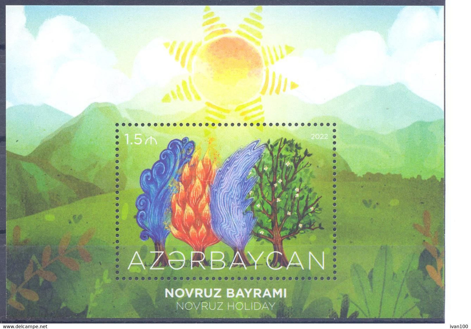 2022. Azerbaijan, Novruz, National Fiest, S/s,   Mint/** - Azerbeidzjan