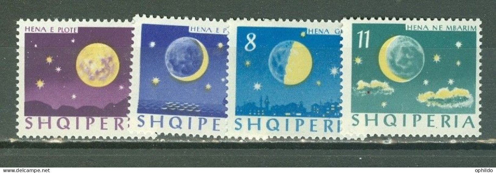 Albanie YV 694/697 Ou  Michel  839/842  * *  TB    Cosmos Espace   - Albania